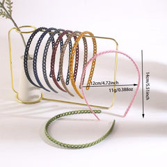 Plastic Wavy Hair Hoop Bright Head Hoop Hair Accessories