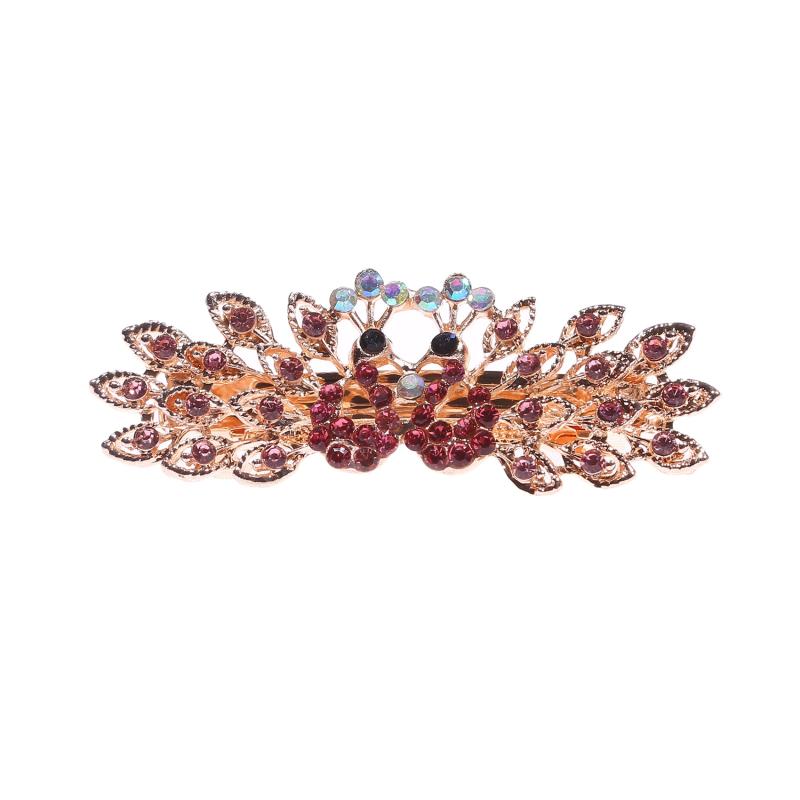 Crystal Hair Clip Rhinestones Barrettes Pins Vintage Spring Clips