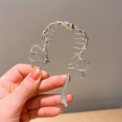 Rhinestone Banana Clip Hair Claw Ponytail Holder Head Jewelry Hair Accessories