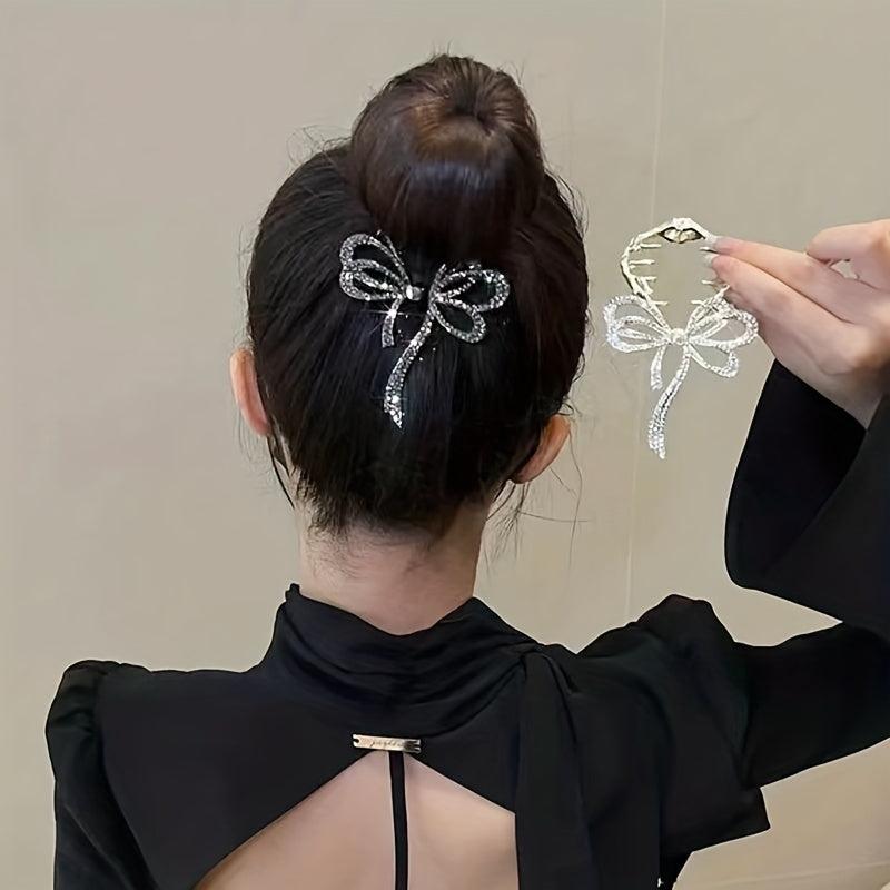 Rhinestone Banana Clip Hair Claw Ponytail Holder Head Jewelry Hair Accessories