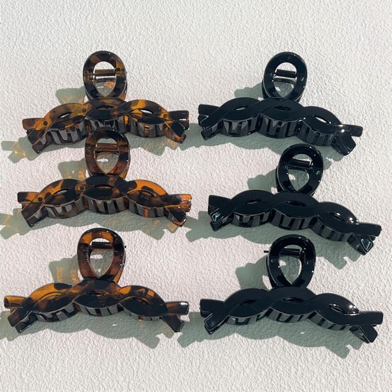 6pcs Large Hair Claw Vintage Solid Shark Claw Hair Accessories