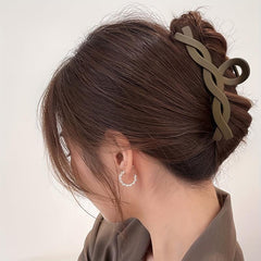 6pcs Large Hair Claw Vintage Solid Shark Claw Hair Accessories