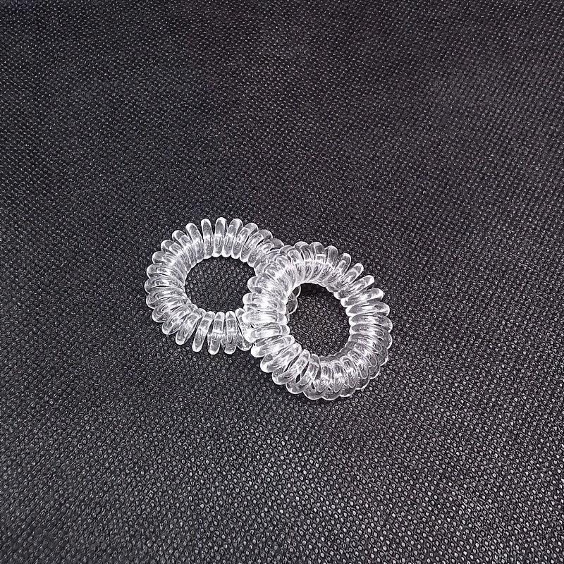 18pcs Small Spiral Hair Tie Elastic Ponytail Holder Hair Accessory
