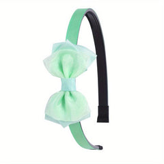 Mesh Bow Headband Hair Accessory Wide Birm Head Hoop