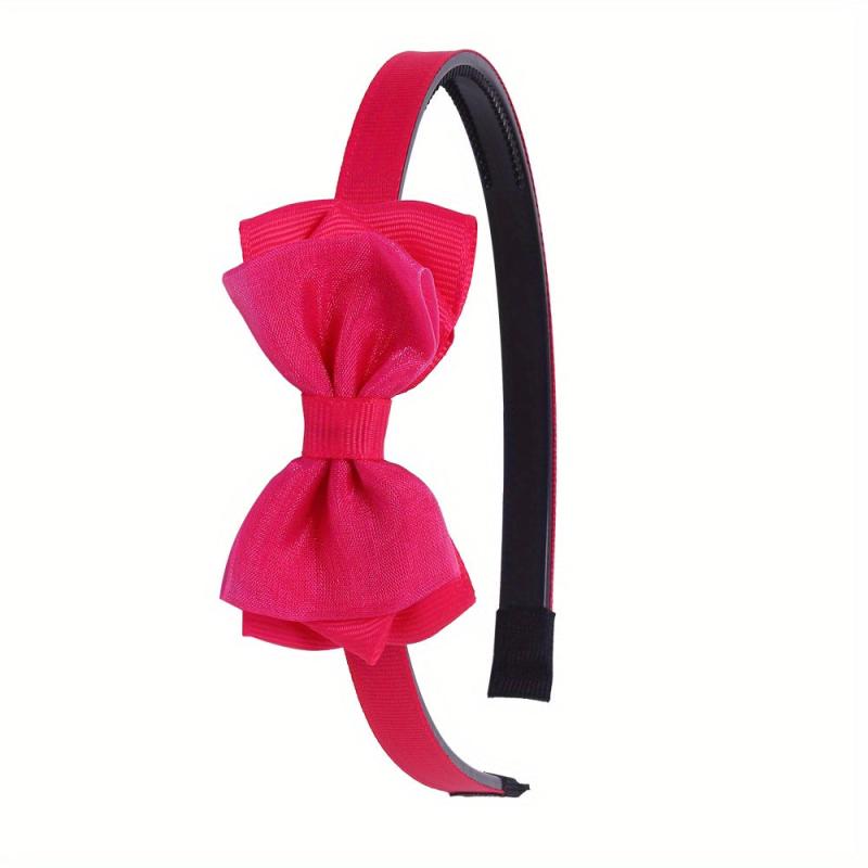 Mesh Bow Headband Hair Accessory Wide Birm Head Hoop