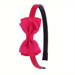 Mesh Bow Headband Hair Accessory Wide Birm Head Hoop