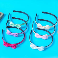 Mesh Bow Headband Hair Accessory Wide Birm Head Hoop
