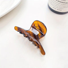 Small Acetate Hair Claw Nonslip Ponytail Holder