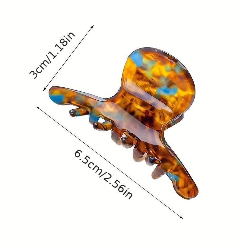 Small Acetate Hair Claw Nonslip Ponytail Holder