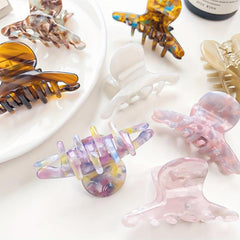 Small Acetate Hair Claw Nonslip Ponytail Holder