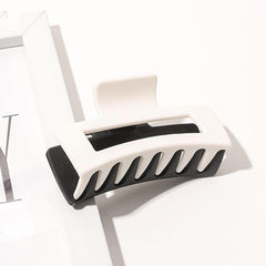 Frosted Two Tone Hair Claw Clip Rectangle Hairpin Strong Hold
