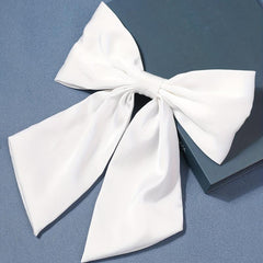 Large Bow Scarf Hair Clip French Barrette Hair Accessory