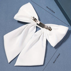 Large Bow Scarf Hair Clip French Barrette Hair Accessory