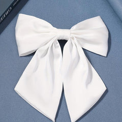 Large Bow Scarf Hair Clip French Barrette Hair Accessory