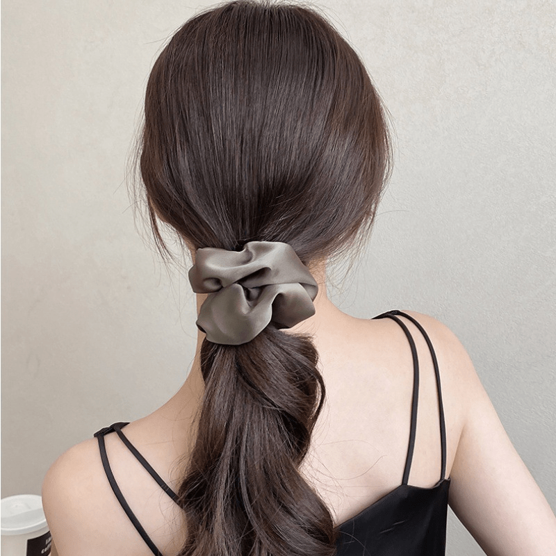 Silky Scrunchies Satin Hair Tie Hair Accessories Ponytail Holder for Women Girls