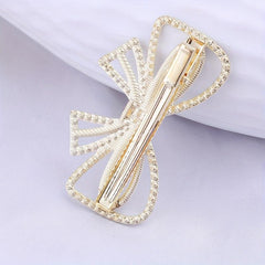 Faux Pearl Hair Clip Duck Billed Non Slip Side Clip Bangs Clip Hair Accesso