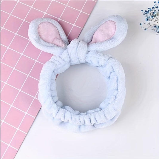 Fluffy Makeup Headband Coral Fleece Hair Band