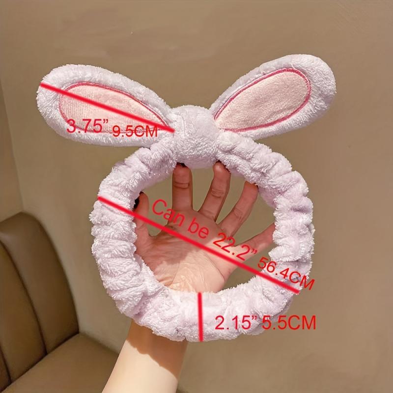 Fluffy Makeup Headband Coral Fleece Hair Band