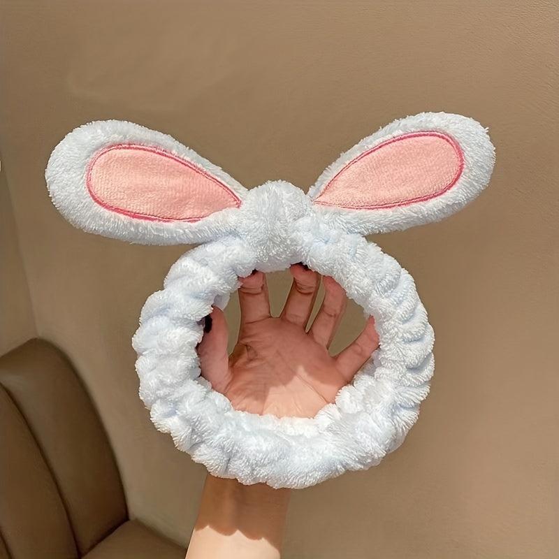 Fluffy Makeup Headband Coral Fleece Hair Band