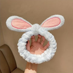 Fluffy Makeup Headband Coral Fleece Hair Band