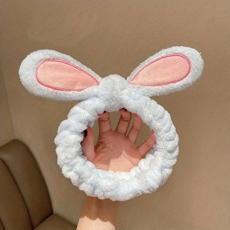 Fluffy Makeup Headband Coral Fleece Hair Band