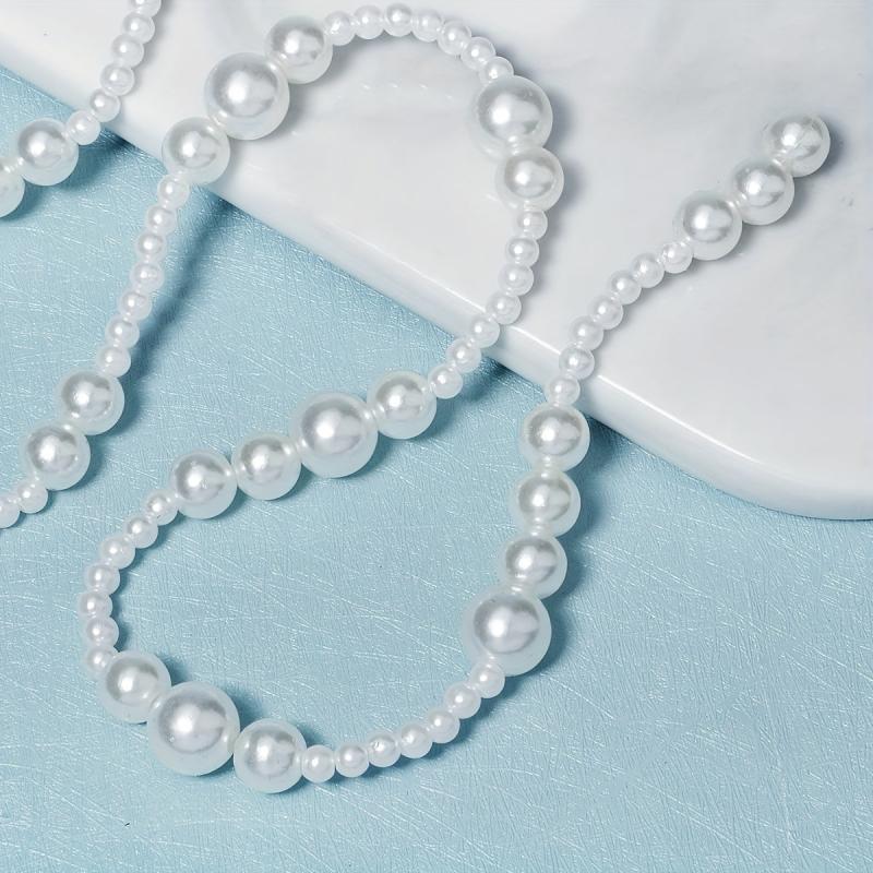 Faux Pearl Beaded Hair Clip Hair Chain Headpiece