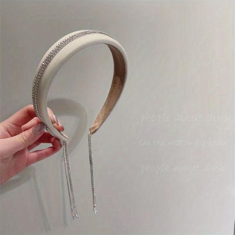 Glitter Tassel Headband Wide Headdress Hair Accessories