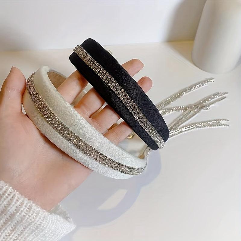 Glitter Tassel Headband Wide Headdress Hair Accessories