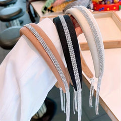 Glitter Tassel Headband Wide Headdress Hair Accessories