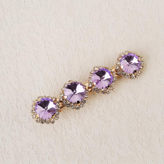 Colorful Crystals Metal Bobby Pin Side Clip Hair Accessories