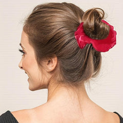 10pcs Large Velvet Hair Scrunchie Ponytail Hair Tie