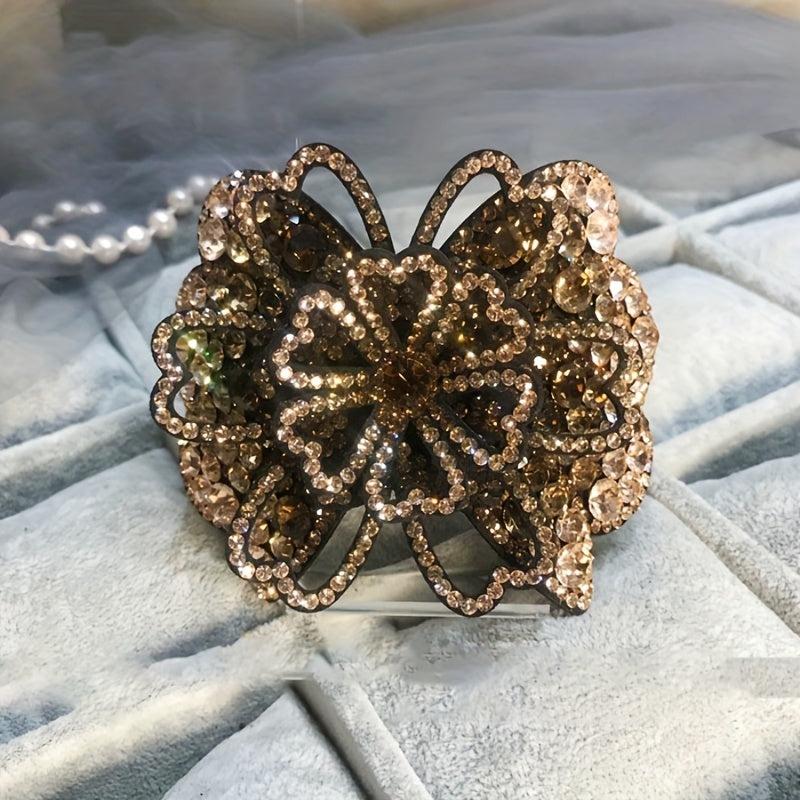 Rhinestone Flower Hair Claw Large Hair Clip Hair Accessories