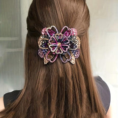 Rhinestone Flower Hair Claw Large Hair Clip Hair Accessories