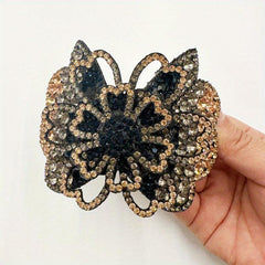Rhinestone Flower Hair Claw Large Hair Clip Hair Accessories