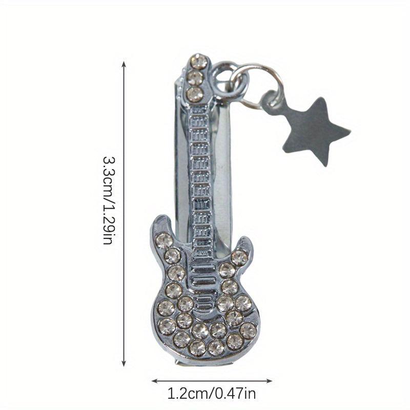 Y2K Guitar Hair Clip Star Tassel Duck Bill Clip