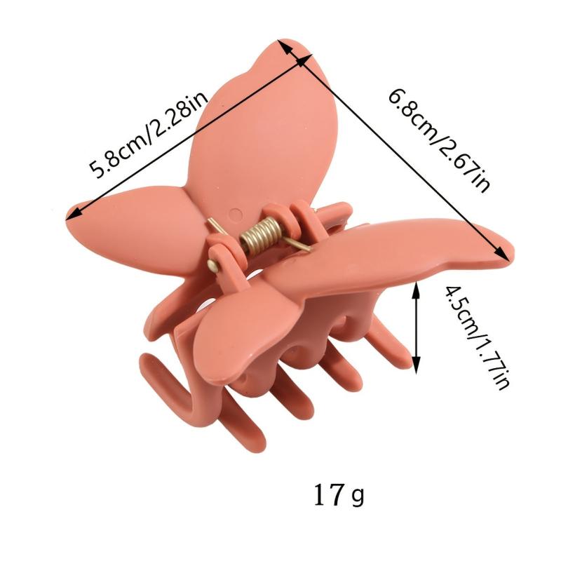 Minimalist Butterfly Hair Claw Matte Hairgrip Non Slip Hair Accessory