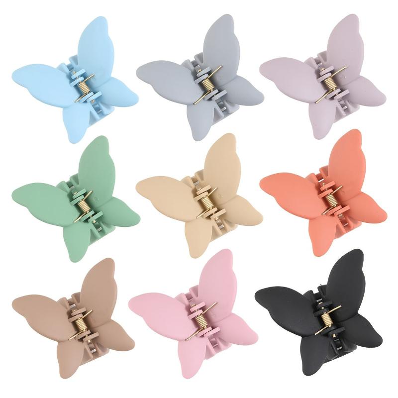 Minimalist Butterfly Hair Claw Matte Hairgrip Non Slip Hair Accessory