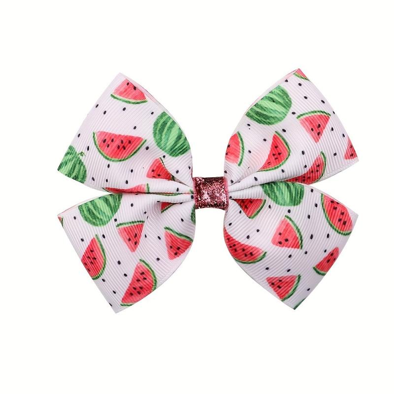 Watermelon Pattern Hair Clips Fruit Bow Hair Clips for Women Girls