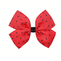 Watermelon Pattern Hair Clips Fruit Bow Hair Clips for Women Girls