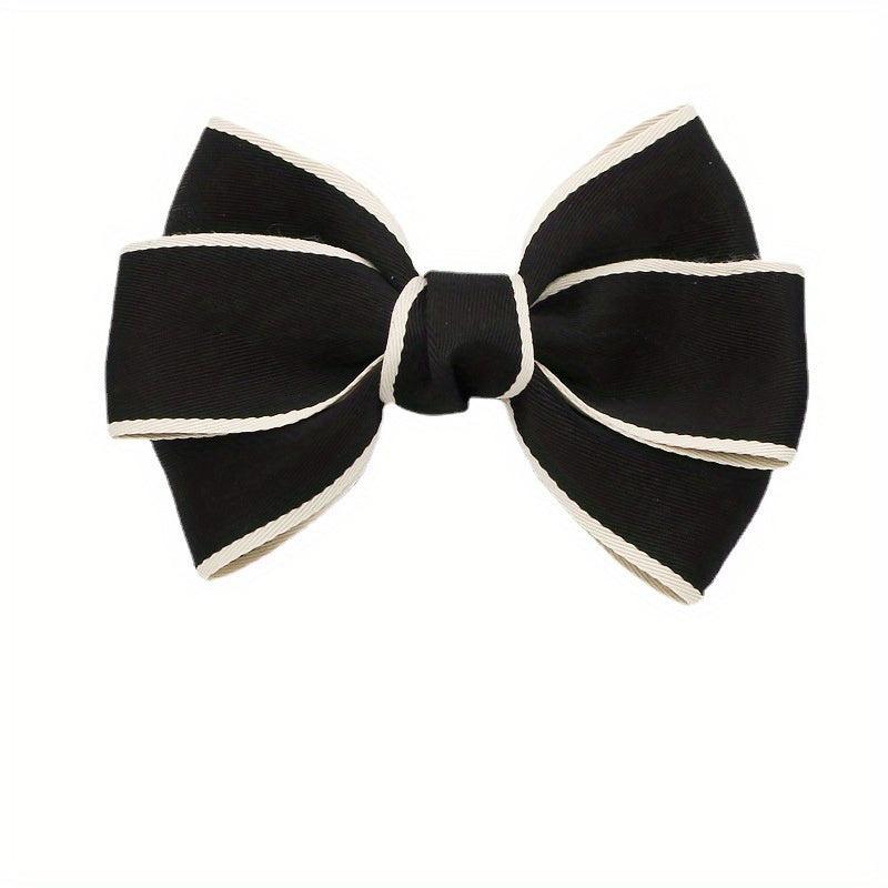 Fabric Bowknot Hair Clip Non slip French Barrette Side Clip Hair Accessories
