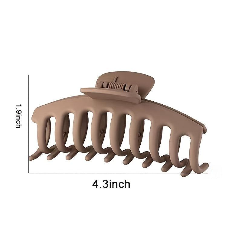 Matte Hair Claw Clips Strong Hold Non-slip Hair Clamps for Thick & Thin Hair