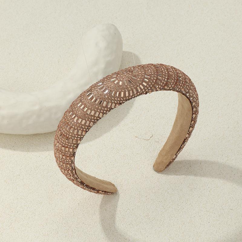 Wide Brim Rhinestone Headband Hair Accessory