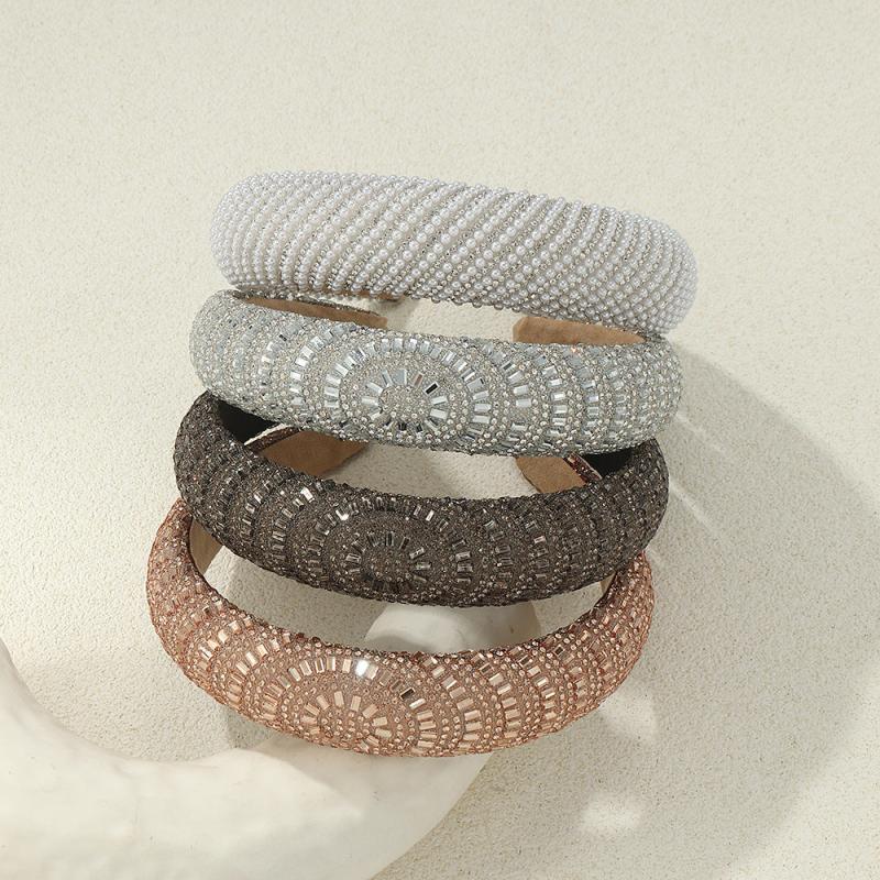 Wide Brim Rhinestone Headband Hair Accessory