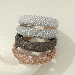 Wide Brim Rhinestone Headband Hair Accessory