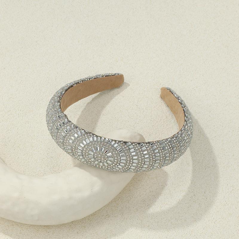 Wide Brim Rhinestone Headband Hair Accessory