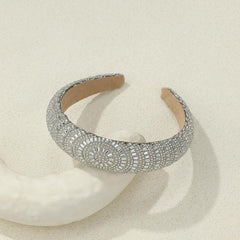 Wide Brim Rhinestone Headband Hair Accessory