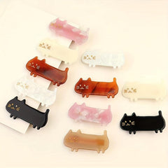 Cartoon Cat Decor Hair Clip Duck Billed Clip for Side Hair Bang Braids