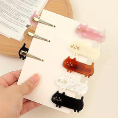 Cartoon Cat Decor Hair Clip Duck Billed Clip for Side Hair Bang Braids