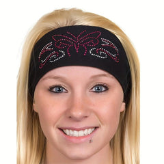 Rhinestone Headband Bandana For Women Wide Elastic Headwear