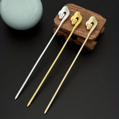 Auspicious Cloud Hairpin Retro Metal Hair Clips Bun Maker Non Slip Decoration